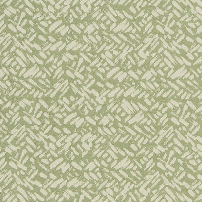 D909 Abstract & Geometric,Small Scale Rice/Aloe Green Charlotte Fabrics