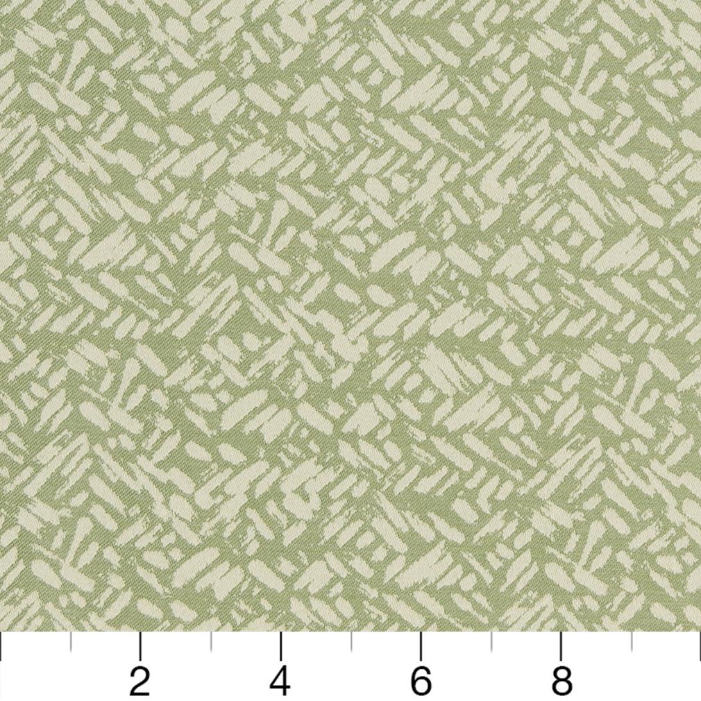 D909 Abstract & Geometric,Small Scale Rice/Aloe Green Charlotte Fabrics