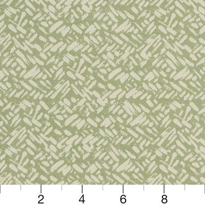 D909 Abstract & Geometric,Small Scale Rice/Aloe Green Charlotte Fabrics