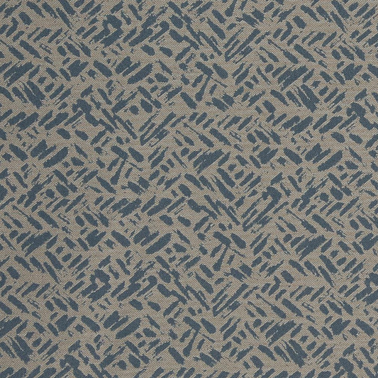 D911 Abstract & Geometric,Small Scale Rice/Cobalt Blue Charlotte Fabrics