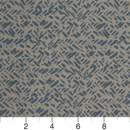 D911 Abstract & Geometric,Small Scale Rice/Cobalt Blue Charlotte Fabrics
