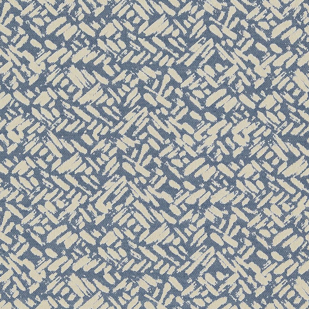 D915 Abstract & Geometric,Small Scale Rice/Sapphire Blue Charlotte Fabrics