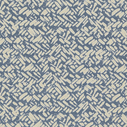 D915 Abstract & Geometric,Small Scale Rice/Sapphire Blue Charlotte Fabrics