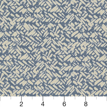 D915 Abstract & Geometric,Small Scale Rice/Sapphire Blue Charlotte Fabrics