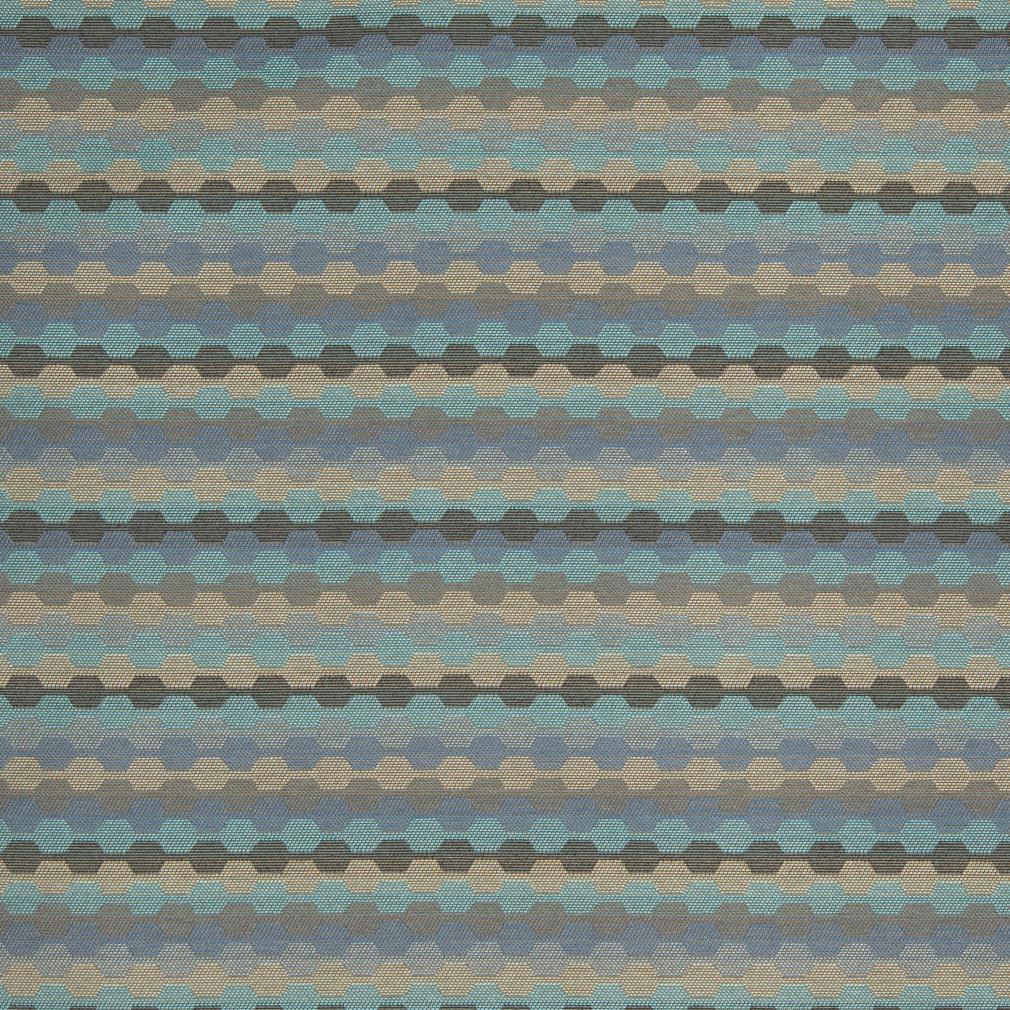 D918 Abstract & Geometric,Small Scale Rope/Azure Aqua & Teal,Blue Charlotte Fabrics
