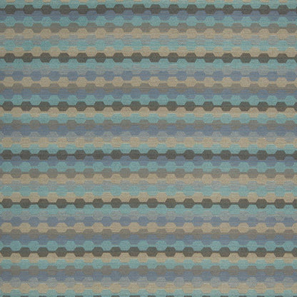 D918 Abstract & Geometric,Small Scale Rope/Azure Aqua & Teal,Blue Charlotte Fabrics