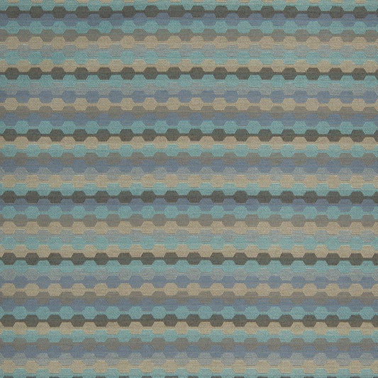 D918 Abstract & Geometric,Small Scale Rope/Azure Aqua & Teal,Blue Charlotte Fabrics