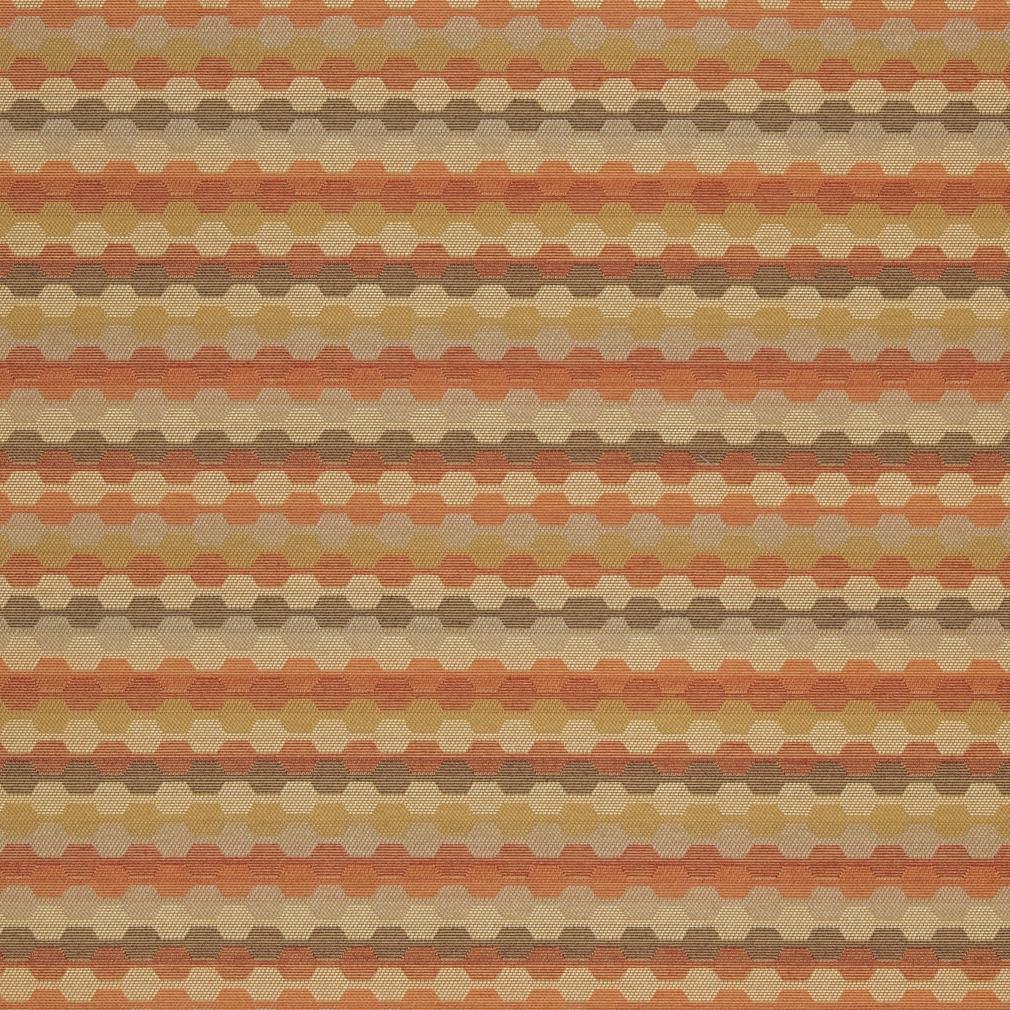D920 Abstract & Geometric,Small Scale Rope/Rust Coral & Peach Charlotte Fabrics