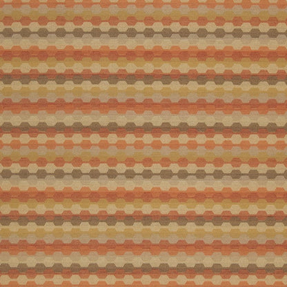 D920 Abstract & Geometric,Small Scale Rope/Rust Coral & Peach Charlotte Fabrics
