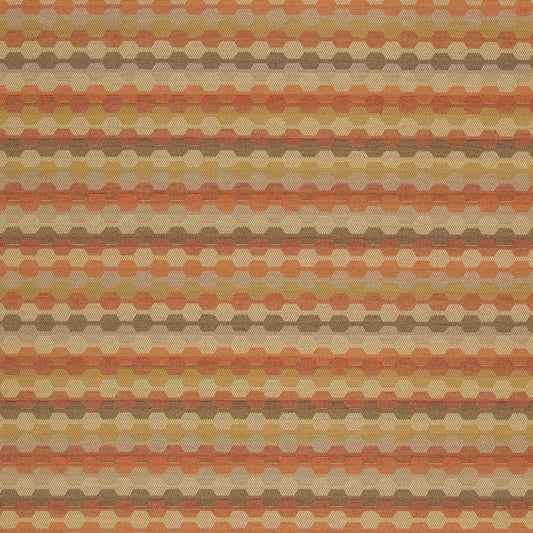 D920 Abstract & Geometric,Small Scale Rope/Rust Coral & Peach Charlotte Fabrics