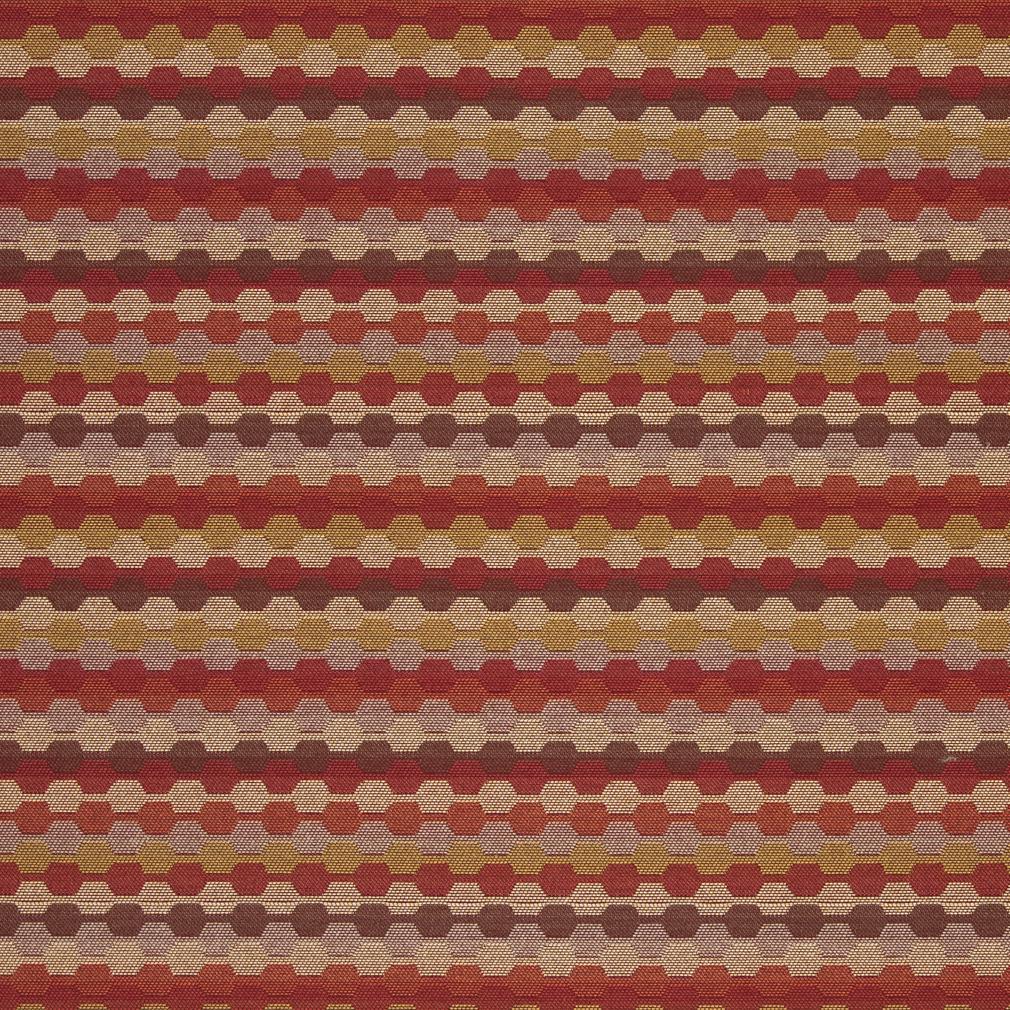 D921 Abstract & Geometric,Small Scale Rope/Spice Red & Burgundy Charlotte Fabrics