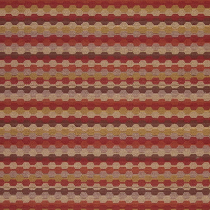 D921 Abstract & Geometric,Small Scale Rope/Spice Red & Burgundy Charlotte Fabrics