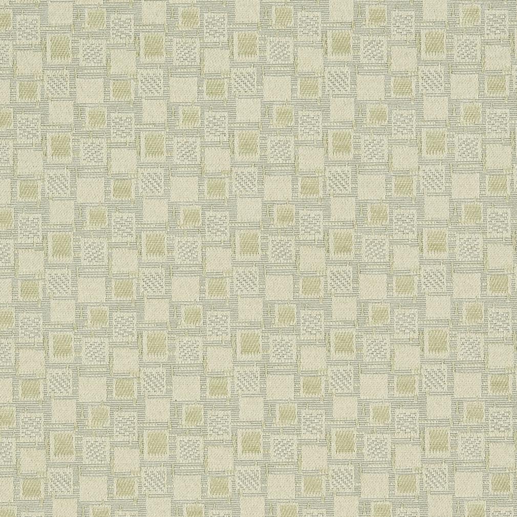 D922 Abstract & Geometric,Small Scale Squares/Buff Green Charlotte Fabrics