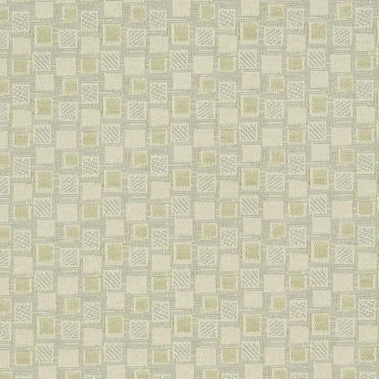 D922 Abstract & Geometric,Small Scale Squares/Buff Green Charlotte Fabrics