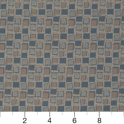 D927 Abstract & Geometric,Small Scale Squares/Sapphire Blue Charlotte Fabrics