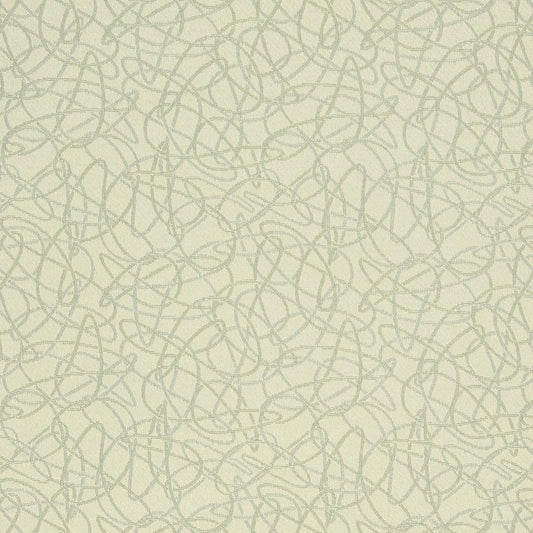 D930 Abstract & Geometric Squiggles/Buff Green Charlotte Fabrics