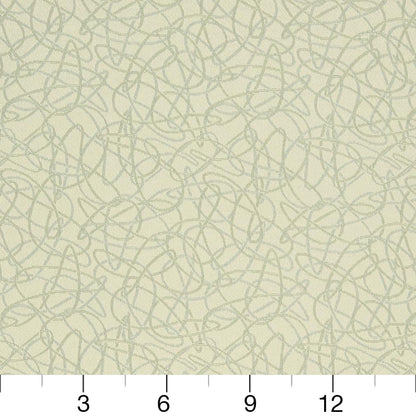 D930 Abstract & Geometric Squiggles/Buff Green Charlotte Fabrics