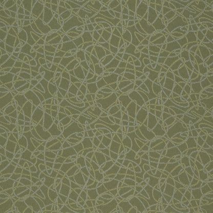 D934 Abstract & Geometric Squiggles/Sage Green Charlotte Fabrics