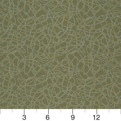 D934 Abstract & Geometric Squiggles/Sage Green Charlotte Fabrics
