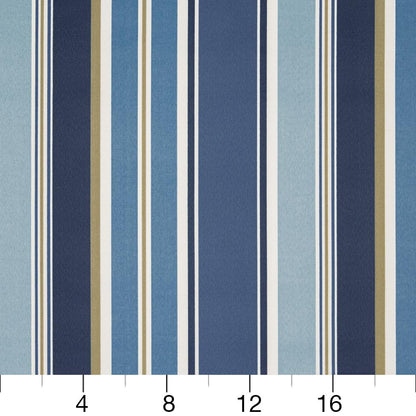 D940 Stripe Chambray Stripe Blue Charlotte Fabrics