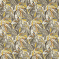 D942 Leaves,Tropical & Botanical Captiva Gold & Yellow,Grey & Silver Charlotte Fabrics