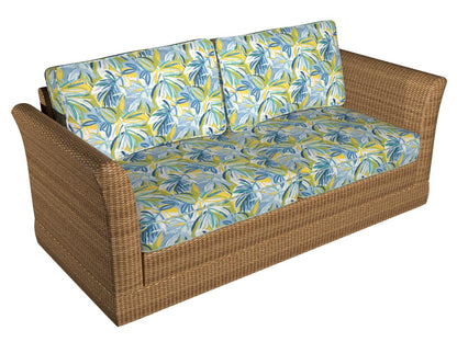 D944 Leaves,Tropical & Botanical Seabreeze Aqua & Teal Charlotte Fabrics