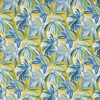 D944 Leaves,Tropical & Botanical Seabreeze Aqua & Teal Charlotte Fabrics