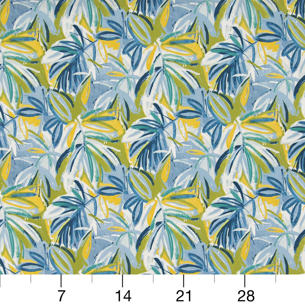 D944 Leaves,Tropical & Botanical Seabreeze Aqua & Teal Charlotte Fabrics