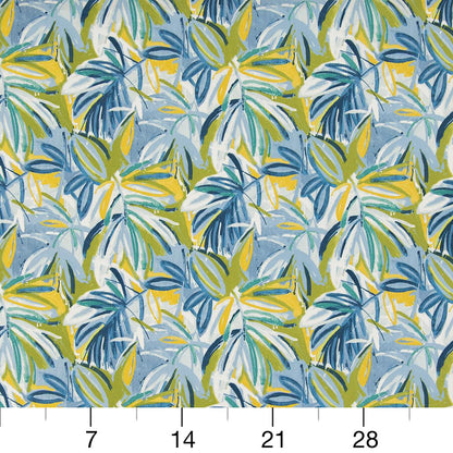 D944 Leaves,Tropical & Botanical Seabreeze Aqua & Teal Charlotte Fabrics
