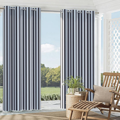 D982 Stripe Navy Stripe Blue Charlotte Fabrics