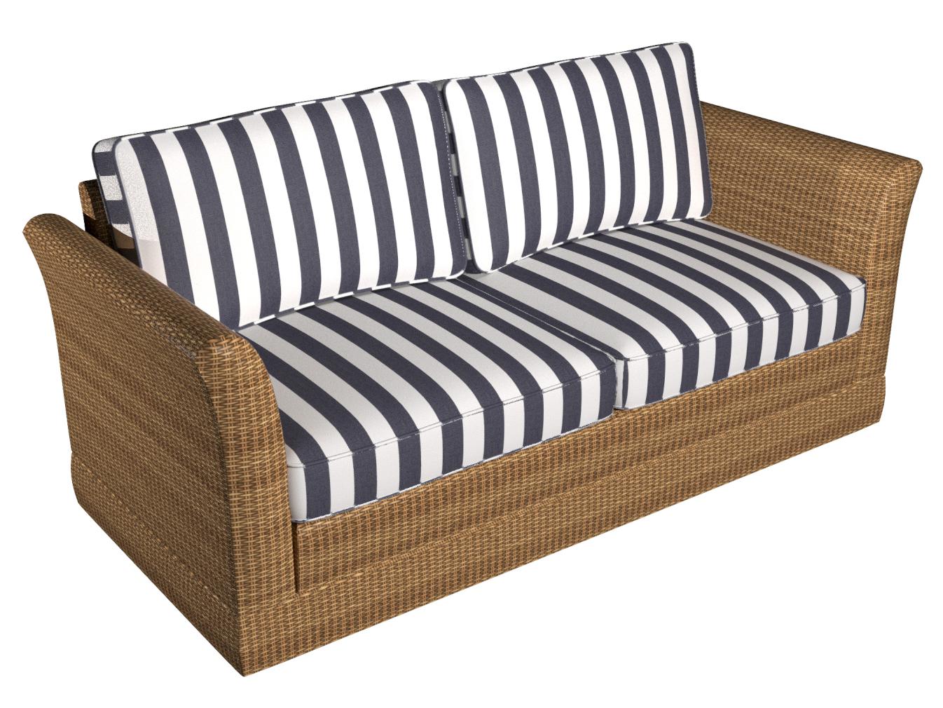 D982 Stripe Navy Stripe Blue Charlotte Fabrics