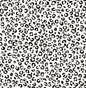 DB20600 Daisy Bennett Designs Daisy Bennett Peel and Stick Wallpaper Classic Leopard Black and White
