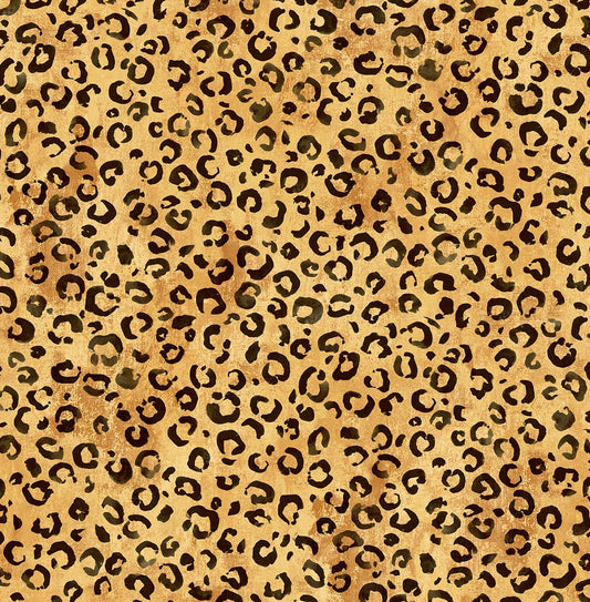 DB20606 Daisy Bennett Designs Daisy Bennett Peel and Stick Wallpaper Classic Leopard Natural Tan