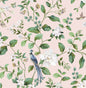 DB20801 Daisy Bennett Designs Daisy Bennett Peel and Stick Wallpaper Chinoiserie Bird Vine Blush