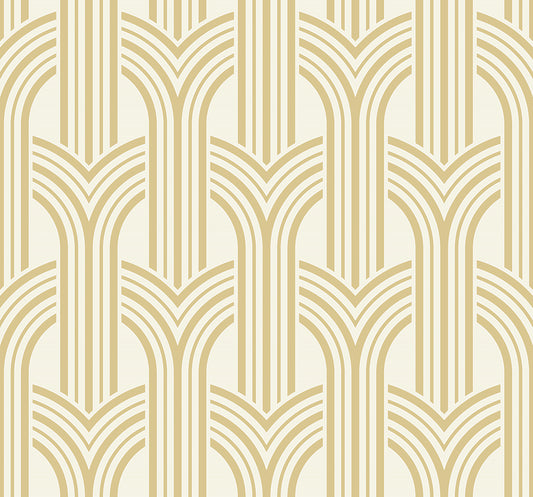 DC61303 Collins & Company Deco 2 Wallpaper Broadway Arches Golden Nugget