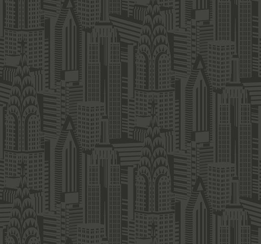 DC61510 Collins & Company Deco 2 Wallpaper Manhattan Skyline Midnight