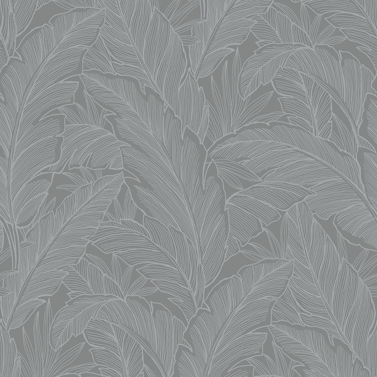 DC61708 Collins & Company Deco 2 Wallpaper Deco Banana Leaf Slate