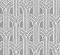 DC61910 Collins & Company Deco 2 Wallpaper Deco Arches Metallic Silver