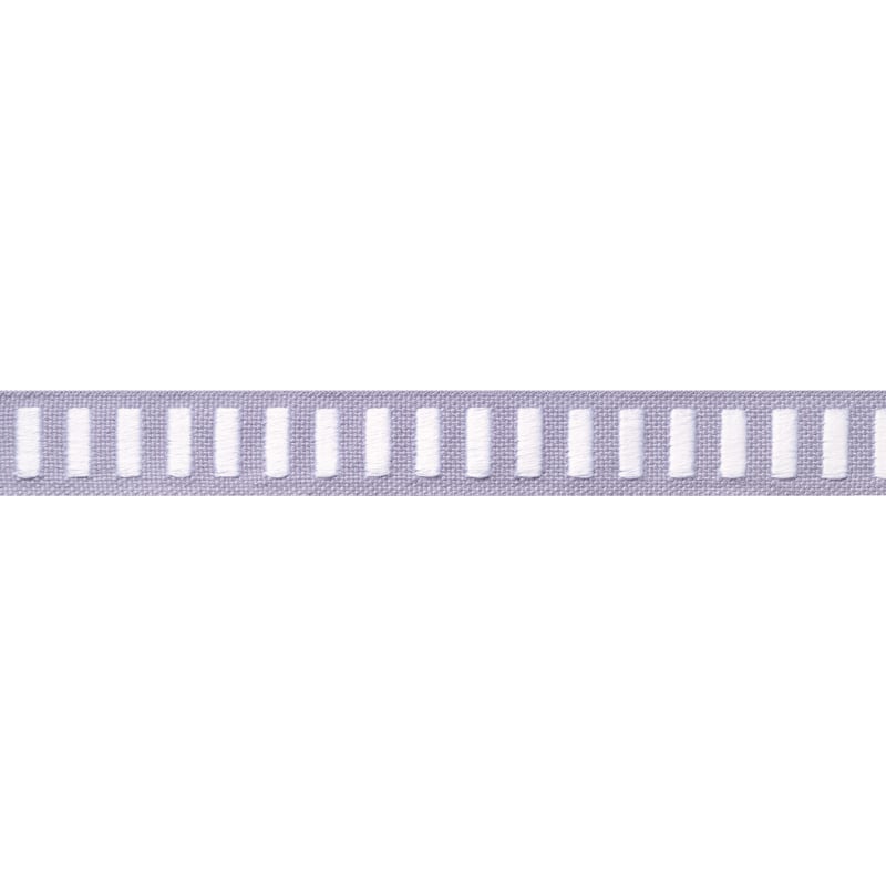 E12123 Thibaut White on Lilac Fabric