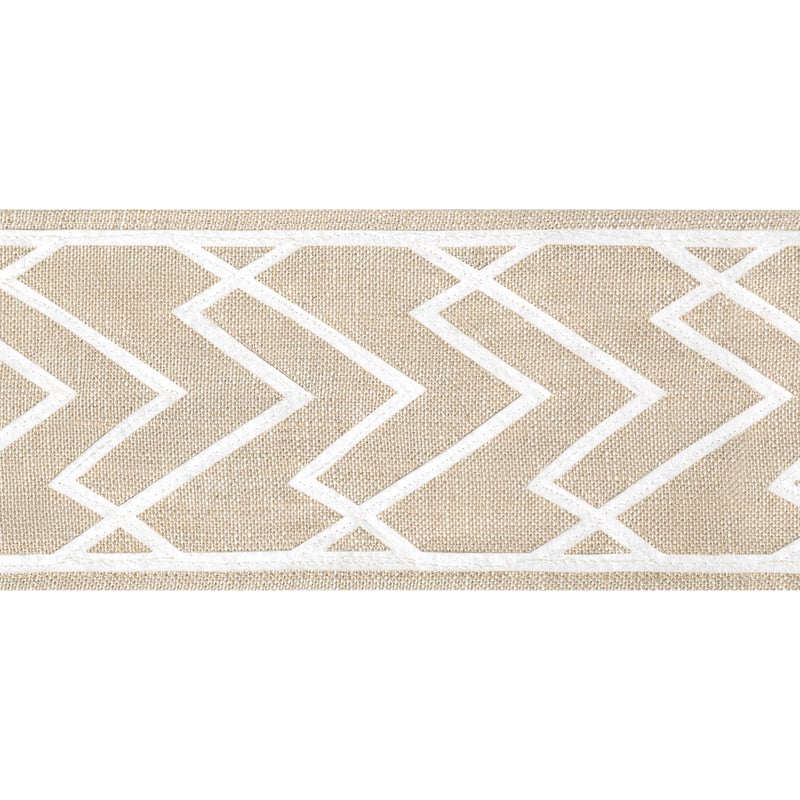 E12207 Thibaut White on Linen Fabric