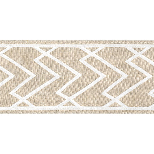 E12207 Thibaut White on Linen Fabric