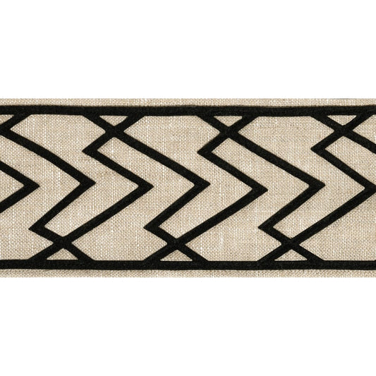 E12208 Thibaut Black on Linen Fabric