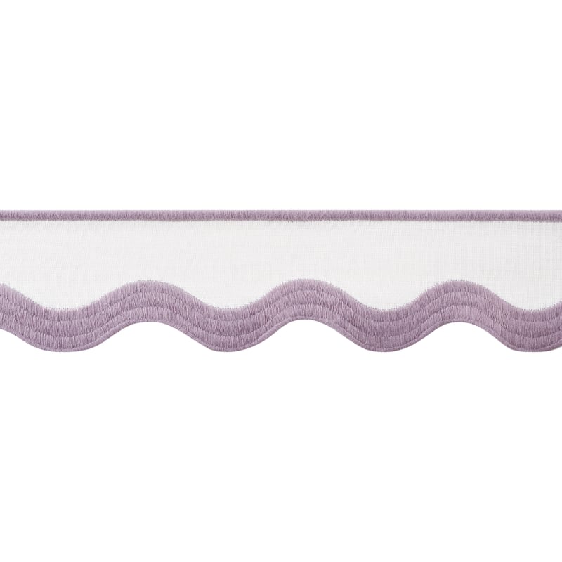 E12330 Thibaut Lilac on White Fabric