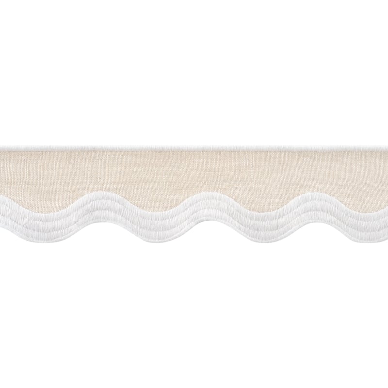 E12335 Thibaut White on Linen Fabric