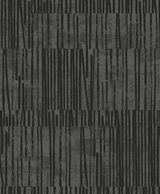 EL20008 Seabrook Designs Neutral Elements Wallpaper Serapha Lines Onyx
