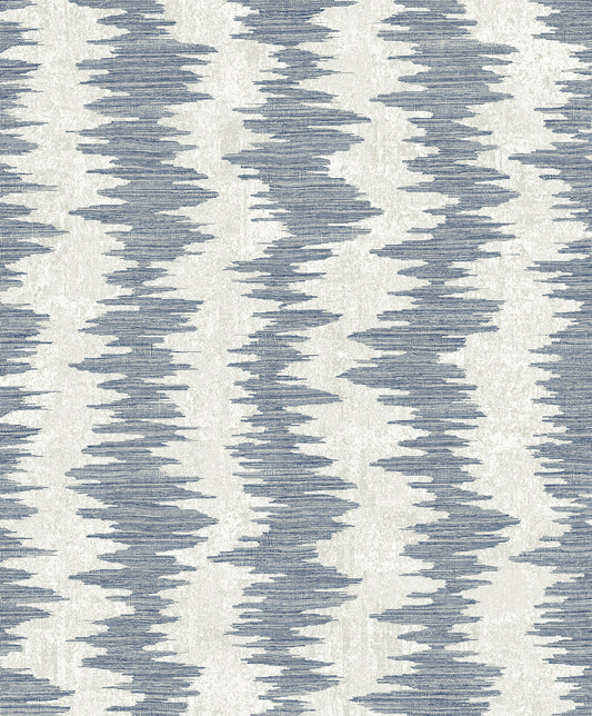 EL20202 Seabrook Designs Neutral Elements Wallpaper Noctara Blue Breeze