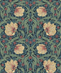 EP10602 Etten Studios Etten Prepasted Wallcoverings Wallpaper Pimpernel Garden Prepasted Bluestone & Clay