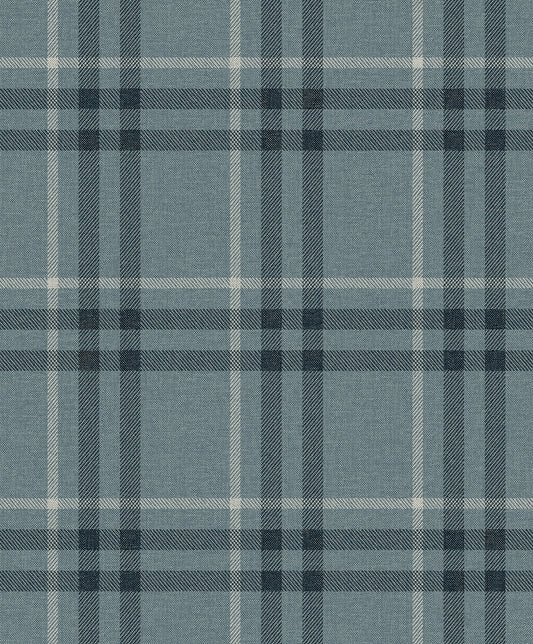 EP10802 Etten Studios Etten Prepasted Wallcoverings Wallpaper Calverlay Plaid Prepasted Light Blue