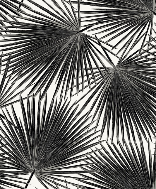 EP11000 Etten Studios Etten Prepasted Wallcoverings Wallpaper Haven Palm Prepasted Inkwell