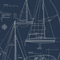 ET10222 Etten Studios Etten Studios Online Wallpaper Sail Away Navy Blue